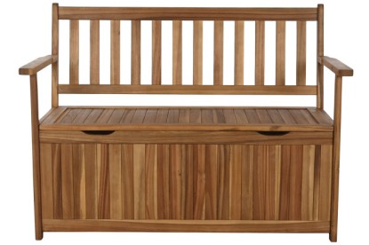 BANCO ACACIA 120X60X87 CON TAPA NATURAL MARRON, Wabitap
