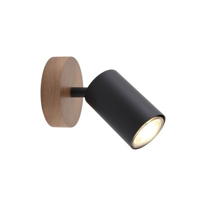 FOQUITO 1L PIREO NEGRO-MADERA 1 X 50W GU-10, AJP