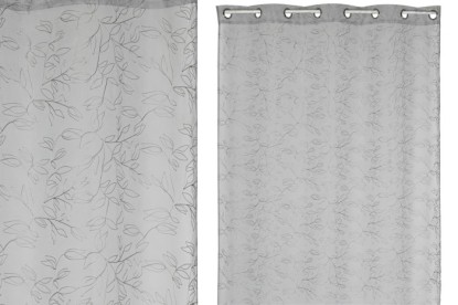 CORTINA POLIESTER 140X260 8 ANILLAS GRIS CLARO, Wabitap