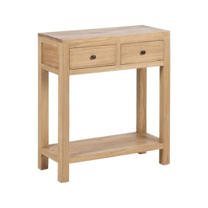 Consola natural madera mindi entrada 70 x 30 x 80 cm, Wood Nature