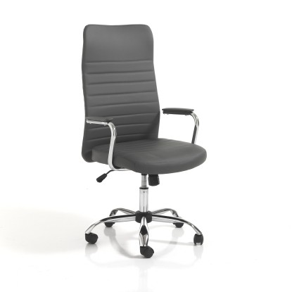 Sillón de oficina TYLER HIGH GREY , Tomasucci