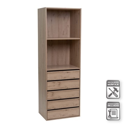 Armario modular 60 x 45 x 180 cm, Unimassa
