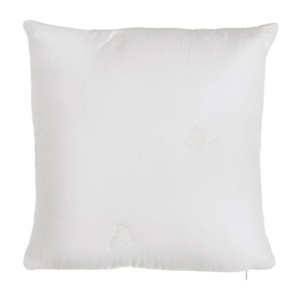 Cojín crema microfibra textil/hogar 40 x 40 cm, Wood Nature