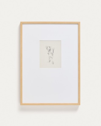 Cuadro Lirena ilustración botánica 50 x 70 cm, Kave Home