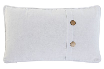 COJIN ALGODON POLIESTER 50X8X30 BOTONES COCO CRUDO, Wabitap