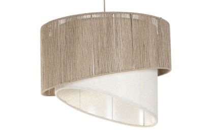 LAMPARA TECHO YUTE METAL 60X60X50 MARRON, Wabitap