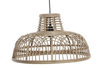 LAMPARA TECHO RATAN 44X44X25 NATURAL MARRON, Wabitap