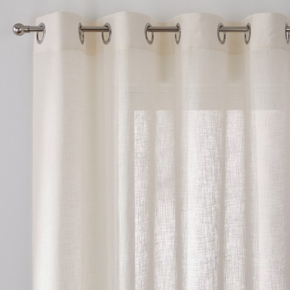 Nyong con ojales 140x250 crudo, La Redoute