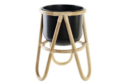 MACETERO BAMBU METAL 26X26X40 NATURAL, Wabitap