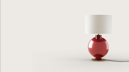 Tilla pie lámpara rojo, Aromas del Campo