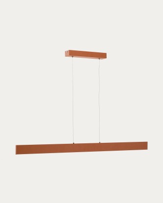 Lámpara de techo Boadella de aluminio con acabado pintado terracota, Kave Home