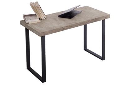 Mesa estudio natural 120 x 60 cm roble american / negro, Adec Group