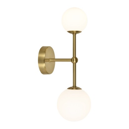 APLIQUE 2L. COSMICA LATÓN 2 X 28W G-9, AJP