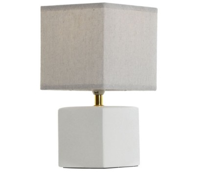 LAMPARA SOBREMESA CERAMICA LINO 15X15X30 BLANCO, Wabitap