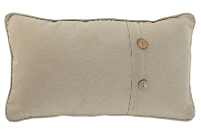 COJIN ALGODON POLIESTER 50X8X30 BOTONES COCO BEIGE, Wabitap