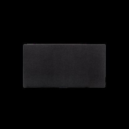 Beldad - Cabecero tapizado de poliester liso en color negro de 160x80cm, Decowood