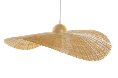 LAMPARA TECHO BAMBU 70X70X10 PAMELA NATURAL, Wabitap