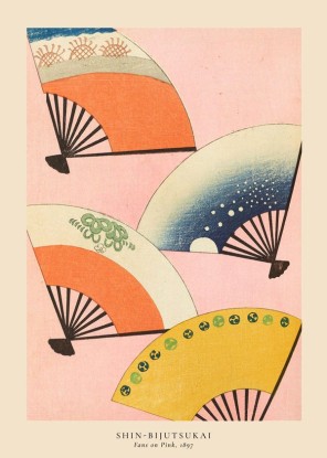 Shin-Bijutsukai - Fans on pink, Artesta