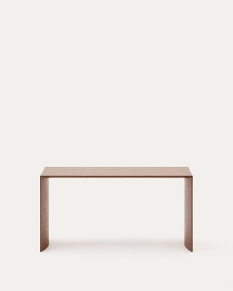 Mesa de centro Litto de chapa de nogal con acabado tono natural 90 x 45 cm, Kave Home