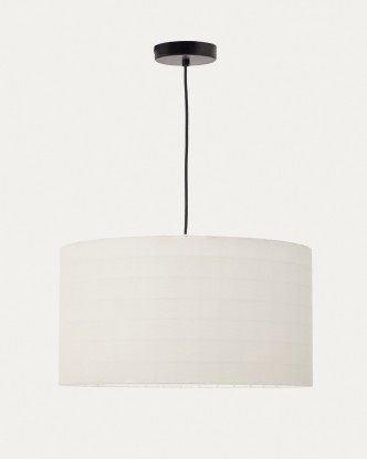 Lámpara de techo Dulan de algodón Ø45 cm, Kave Home