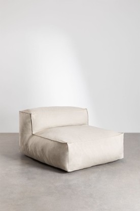 Dojans - Sillón de jardín en tela Dojans - Beige Semoline, Sklum