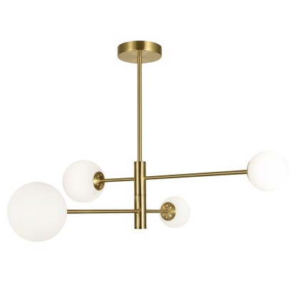 LAMPARA 4L. COSMICA LATÓN 4 X 28W G-9, AJP