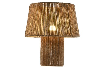 LAMPARA SOBREMESA YUTE METAL 37X37X42 NATURAL, Wabitap