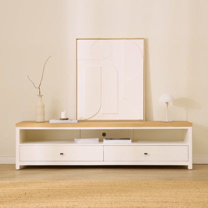 Mueble TV Tiga blanco, Wabi Home