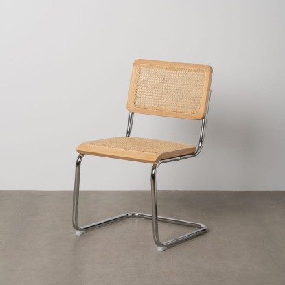 Silla natural madera-ratán salón 46 x 53 x 82,50 cm, Wood Nature