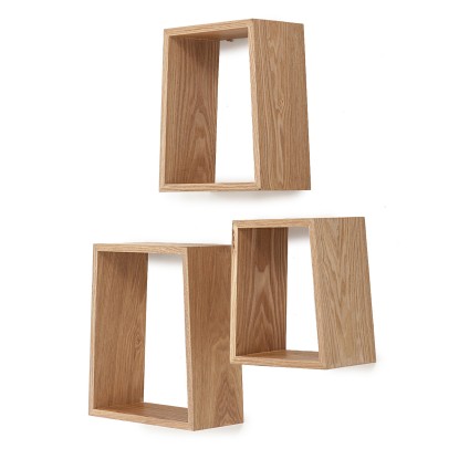 Lote de 3 estantes de madera TRAPEZIO , Tomasucci