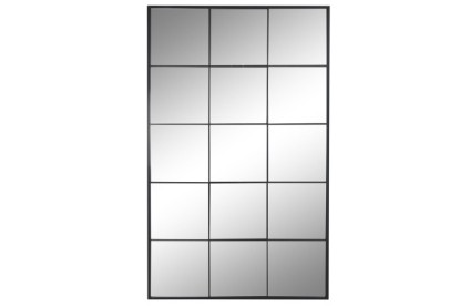 ESPEJO HIERRO CRISTAL 90X2X150 VENTANA NEGRO, Wabitap