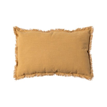 Cojín mostaza 70% algodón / 30% lino 50 x 30 cm, Wood Nature