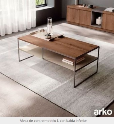 Arko mesa de centro Modelo L, Baixmoduls