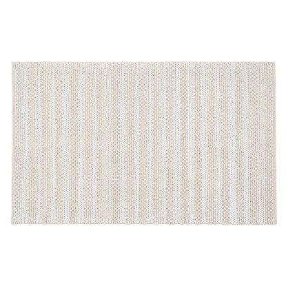 Alfombra crema tejido decoración 160 x 230 cm, Wood Nature