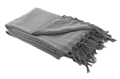 PLAID ALGODON 240X260 320 GSM GRIS CLARO, Wabitap