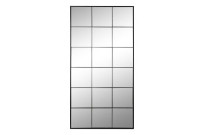 ESPEJO HIERRO CRISTAL 90X2X180 VENTANA NEGRO, Wabitap