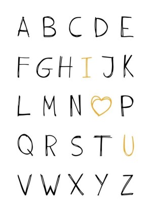 Alphabet I love you, Artesta