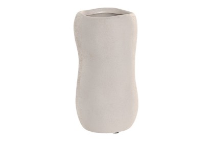 JARRON CERAMICA 10X10X20 ORGANICO RUGOSO CRUDO, Wabitap