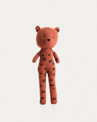 Guepardo de peluche Tandani de punto naranja, Kave Home