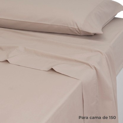 Sábana encimera cama 150 beige 240 x 270 cm, Unimassa