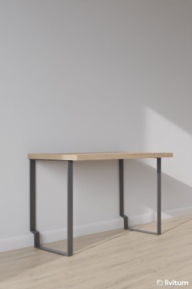 Mesa de estudio Esenzia modelo Me4 patas metálicas F-60, Baixmoduls