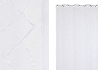 CORTINA POLIESTER 140X260X260 BORDADA ANILLAS, Wabitap