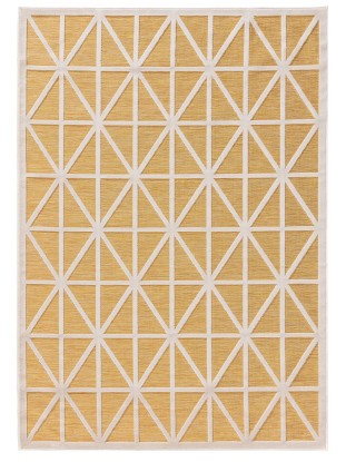 Alfombra de exterior & interior Orion Amarillo 170x120cm, Benuta