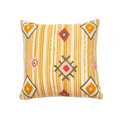 MYC HOME LINENS - FUNDA DE COJÍN ESTAMPADO DE ALGODÓN M/RUSH AMARILLO, MYC Home Linens
