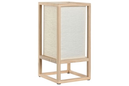 LAMPARA SOBREMESA PINO POLIESTER 12X12X25 NATURAL, Wabitap
