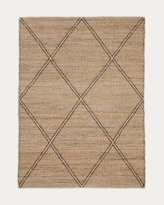 Alfombra Vallalta de yute 200 x 300 cm, Kave Home