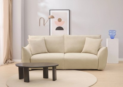 Sofá Cama Marmota Premium Beige de 160 cm, MARMOTA