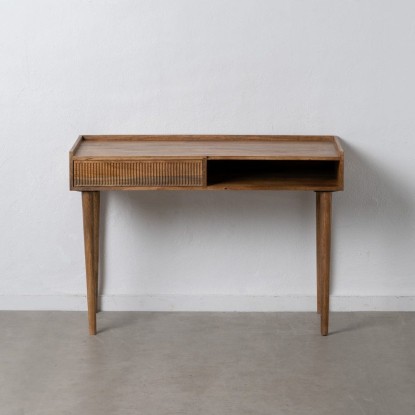 Escritorio natural madera de mango 110 x 50 x 76 cm, Wood Nature