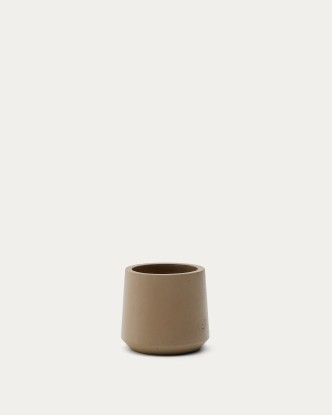 Macetero Calun de cemento beige Ø 32 cm, Kave Home