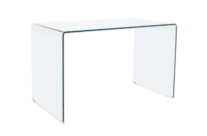 Mesa de estudio note 120 x 70 cm cristal transparente, Adec Group